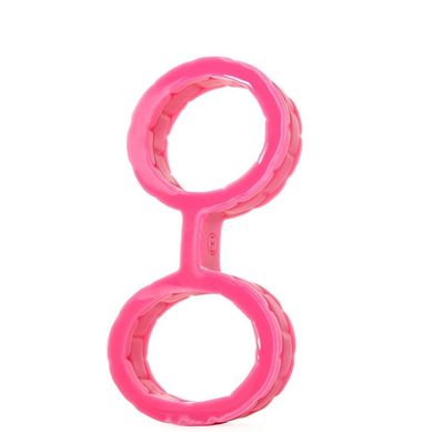 Силіконові наручники The Cuffs Small Pink купити в sex shop Sexy