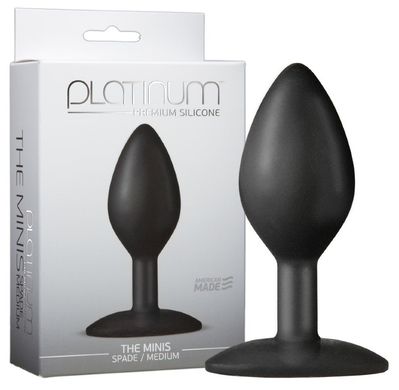 Анальная пробка The Minis Spade Medium Black Analplug купить в sex shop Sexy