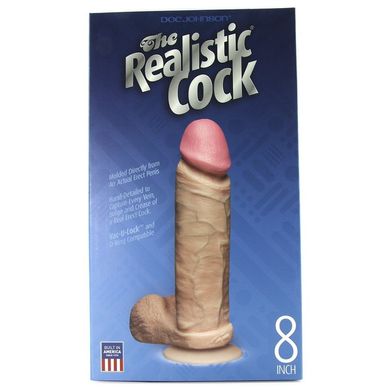 Фалоімітатор Realistic Cock 8 Inch White купити в sex shop Sexy