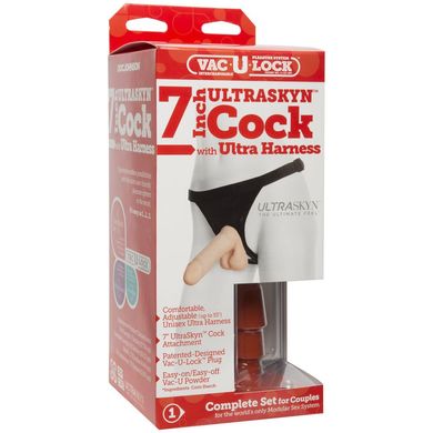 Страпон Vac-U-Lock 7 Inch Ultraskyn Ultra Harness купити в sex shop Sexy