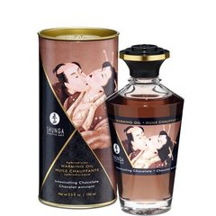 Разогревающее масло Shunga APHRODISIAC WARMING OIL - Intoxicating Chocolate (100 мл) купити в sex shop Sexy