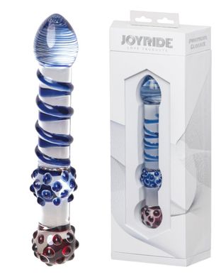Двосторонній скляний фалоімітатор Joyride Premium GlassiX 13 купити в sex shop Sexy