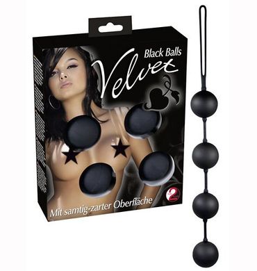 Анальные шарики Black Velvet Balls 4 купить в sex shop Sexy