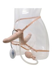 Страпон Double Pleasure Vibrating Strap-on Inflatable Flesh купити в sex shop Sexy