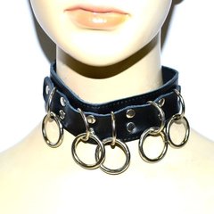 Нашийник Collar With Metal Rings купити в sex shop Sexy