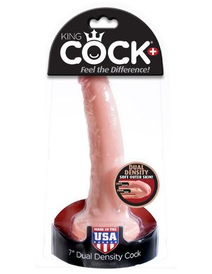 Реалистичный фаллоимитатор King Cock Plus 7 Dual Density Cock Flesh купить в sex shop Sexy