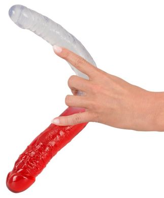 Анально-вагинальный фаоллоимитатор Double Dong Clear/Red купить в sex shop Sexy