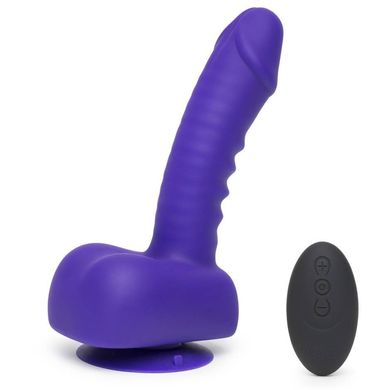 Вибратор с беспроводным ДУ Uprize 6" Remote Control AutoErect Vibrating Dildo Purple купить в sex shop Sexy