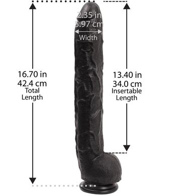 Фаллоимитатор-гигант Dick Rambone Black купить в sex shop Sexy