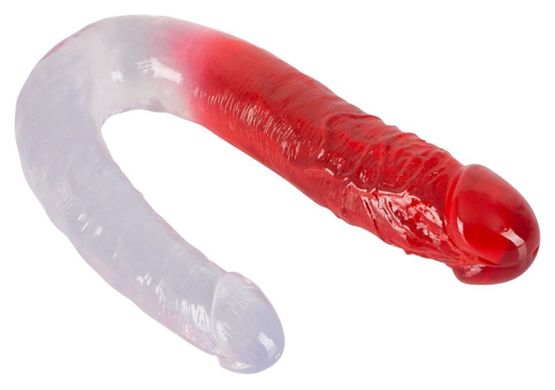 Анально-вагинальный фаоллоимитатор Double Dong Clear/Red купить в sex shop Sexy