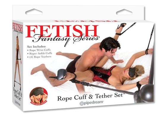 Бондажный набор Fetish Fantasy Series Rope Cuff and Tether Set купить в sex shop Sexy