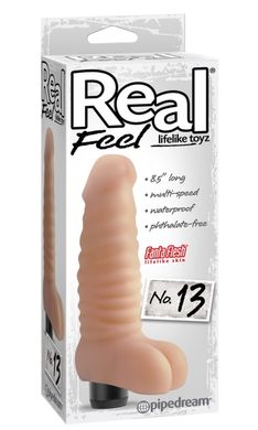 Реалистичный вибратор Real Feel Lifelike Toys №13 Flesh купить в sex shop Sexy