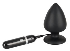 Большая анальная пробка Black Velvets Vibrating Plug Analplug купить в sex shop Sexy