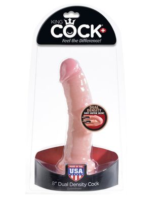 Реалистичный фаллоимитатор King Cock Plus 8 Dual Density Cock Flesh купить в sex shop Sexy