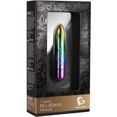 Вибратор Rocks Off Coloured 7 Speed RO-80mm Rainbow купить в sex shop Sexy