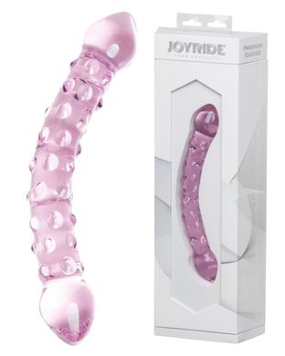 Двухсторонний стеклянный фаллоимитатор Joyride Premium GlassiX 18 купить в sex shop Sexy