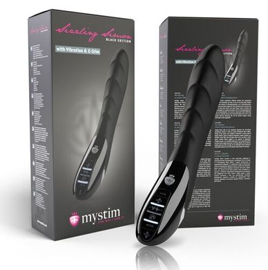 Вибратор с электростимуляцией Mystim Sizzling Simon eStim Black купити в sex shop Sexy