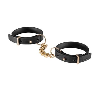 Кожаные браслеты-наручники Bijoux Indiscrets Maze Black купить в sex shop Sexy