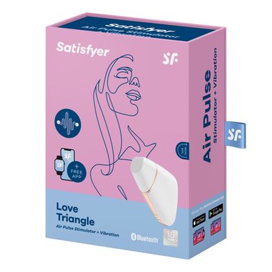 Вакуумный клиторальный стимулятор Satisfyer Love Triangle White купить в sex shop Sexy