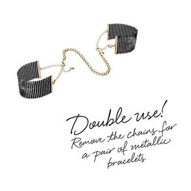 Украшение-наручники Bijoux Indiscrets Desir Metallique Handcuffs - Black купити в sex shop Sexy