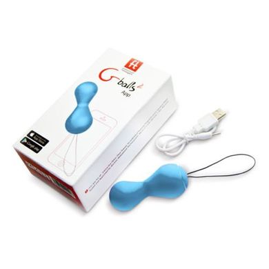 Вагінальні кульки з керуванням смартфоном Gballs 2 App Blue купити в sex shop Sexy
