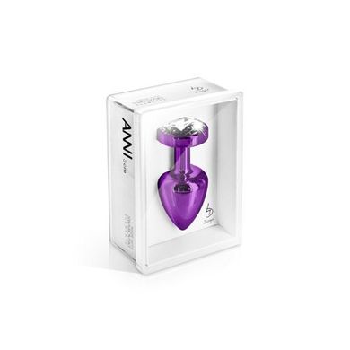 Анальна пробка з кристалом Diogol ANNI Round Purple 2,5 см купити в sex shop Sexy
