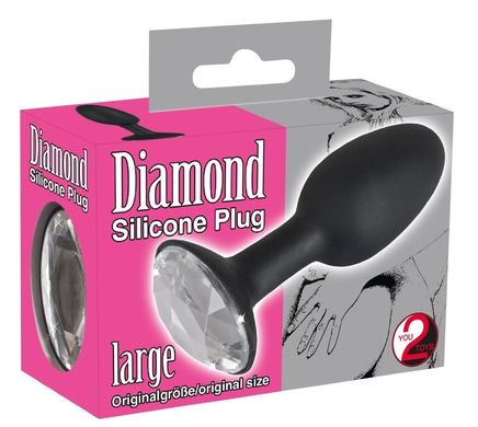 Анальная пробка с кристаллом Butt Plug Diamond L купить в sex shop Sexy