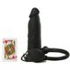 Увеличивающийся полый страпон Fetish Fantasy Extreme 8 Inflatable Hollow Silicone Strap-On Black купить в секс шоп Sexy