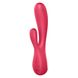 Вагінально-кліторальний вібратор кролик Satisfyer Mono Flex Red - управління з телефону купити в секс шоп Sexy
