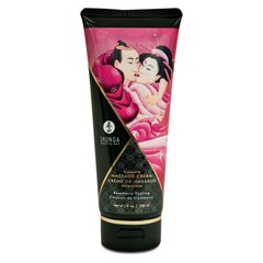 Съедобный массажный крем Shunga KISSABLE MASSAGE CREAM - Raspberry Feeling (200 мл) купити в sex shop Sexy
