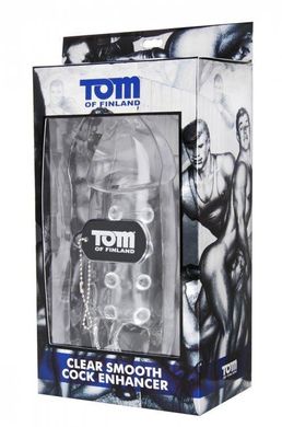 Увеличивающая насадка Tom of Finland Clear Smooth Cock Enhancer купить в sex shop Sexy