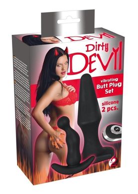 Набір анальних пробок Dirty Devil Vibrating Butt Plug купити в sex shop Sexy