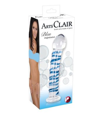 Скляний фалоімітатор Arts Clair Bleu купити в sex shop Sexy