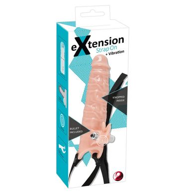 Удлиняющий страпон с вибрацией Penis Extension Skin Vibration купить в sex shop Sexy