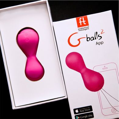 Вагінальні кульки з керуванням смартфоном Gballs 2 App Pink купити в sex shop Sexy