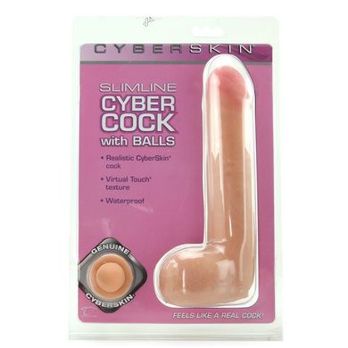 Фаллоимитатор CyberSkin Slimline CyberCock with Balls купить в sex shop Sexy