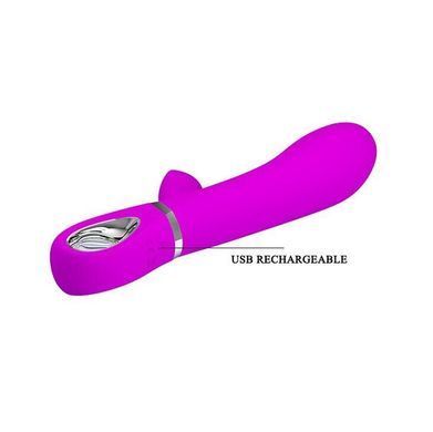 Вибратор с мягкой головкой и клиторальной стимуляцией Pretty Love Thomas купить в sex shop Sexy