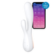 Вагінально-кліторальний вібратор керований з телефону Satisfyer Mono Flex White купити в секс шоп Sexy