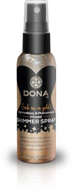 Спрей для тела с блестками DONA Shimmer Spray Gold 60 мл купить в sex shop Sexy
