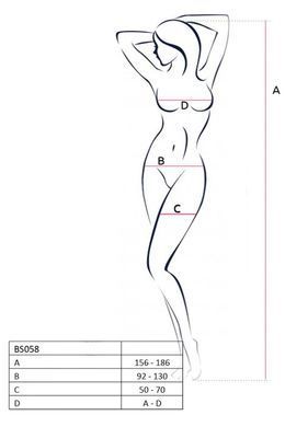 Бодистокинг BS058 white купити в sex shop Sexy