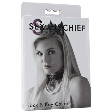 Нашийник з замком Sex And Mischief Lock & Key Collar купити в sex shop Sexy