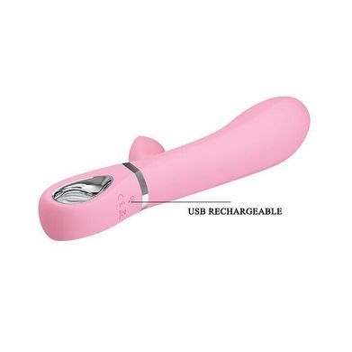 Вибратор с мягкой головкой и клиторальной стимуляцией Pretty Love Thomas купить в sex shop Sexy