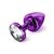 Анальна пробка з кристалом Diogol ANNI Round Purple 3,5 см купити в sex shop Sexy