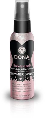 Спрей для тела с блестками DONA Shimmer Spray Pink 60 мл купить в sex shop Sexy