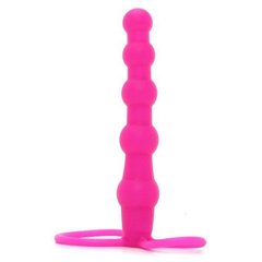 Насадка для подвійного проникнення Love Rider Beaded Dual Penetrator Pink купити в sex shop Sexy