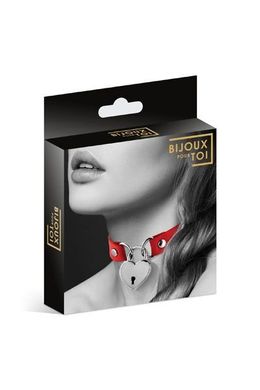 Чокер Bijoux Pour Toi Heart Lock Red купити в sex shop Sexy