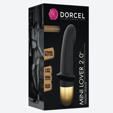 Вібратор Dorcel Mini Lover Black 2.0 перезаряджається, для точки G і масажу простати купити в sex shop Sexy