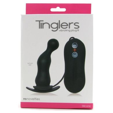 Анальна вібро-пробка Tingler Vibrating Plugs III Black купити в sex shop Sexy