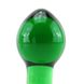 Стеклянная анальная пробка Crystal Glass Medium Green купить в секс шоп Sexy
