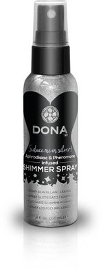 Спрей для тіла з блискітками DONA Shimmer Spray Silver 60 мл купити в sex shop Sexy